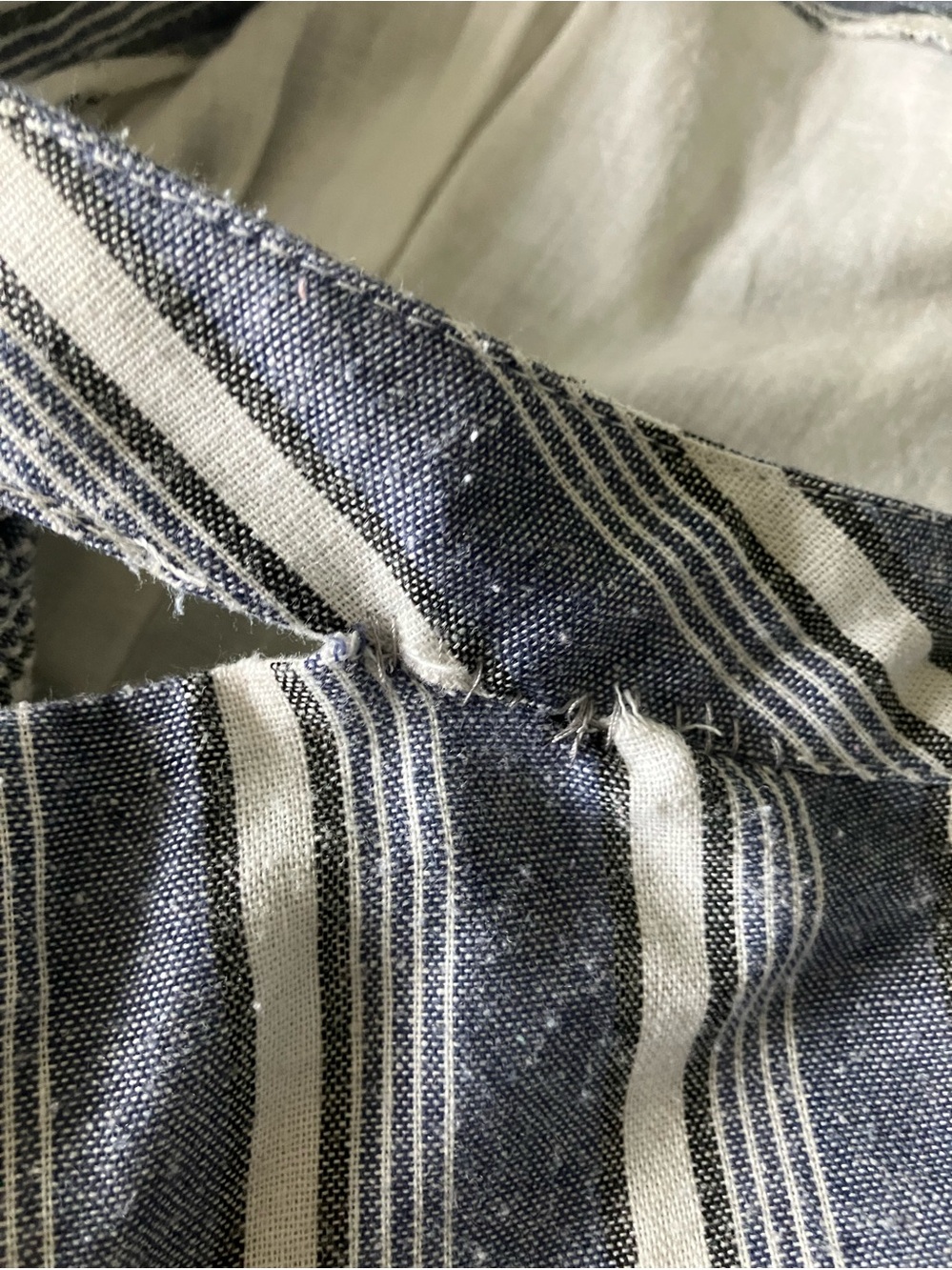 ALTER’D STATE Blue Striped Cotton A-Line Midi Dress Size L - Picture 11 of 11